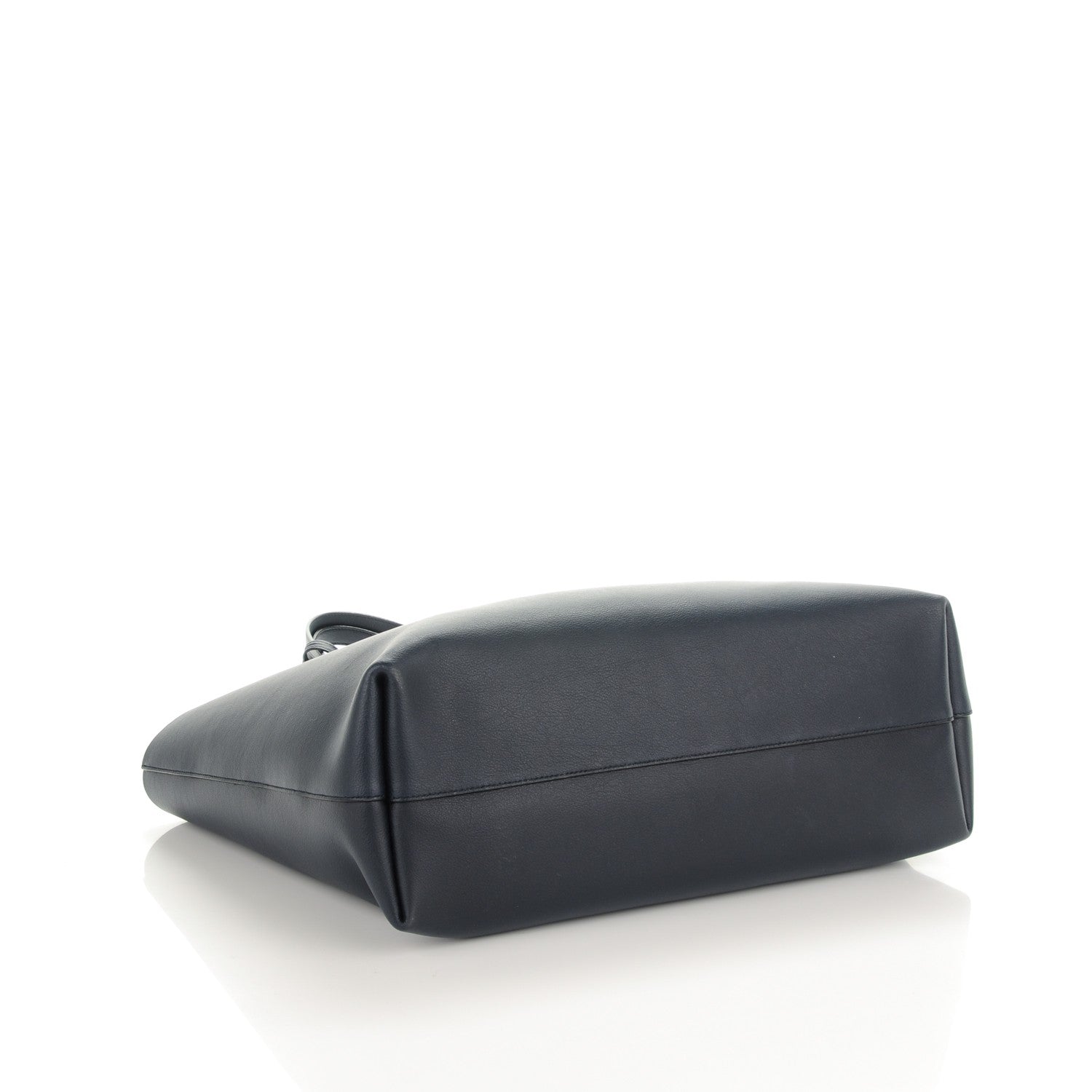 Saint Laurent Calfskin Large Shopping Tote Deep Marine 4 of 8