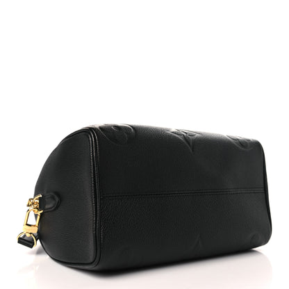 Louis Vuitton Empreinte Monogram Giant Speedy Bandouliere 25 Black 4 of 8