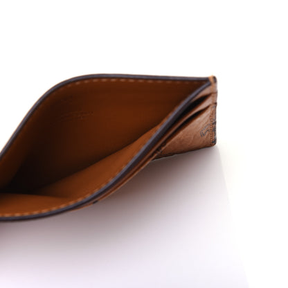 MCM Calfskin Visetos Mini Card Case Cognac 5 of 9