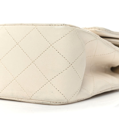Chanel Lambskin Quilted Medium Double Flap White 8 of 18