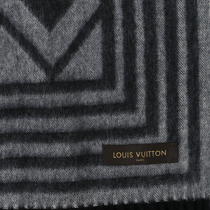 Louis Vuitton Lambswool Cashmere Karakoram Scarf Grey 3 of 3