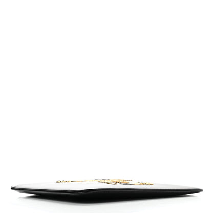Chanel Aged Calfskin Medium Charms Deauville Pouch Black 4 of 9