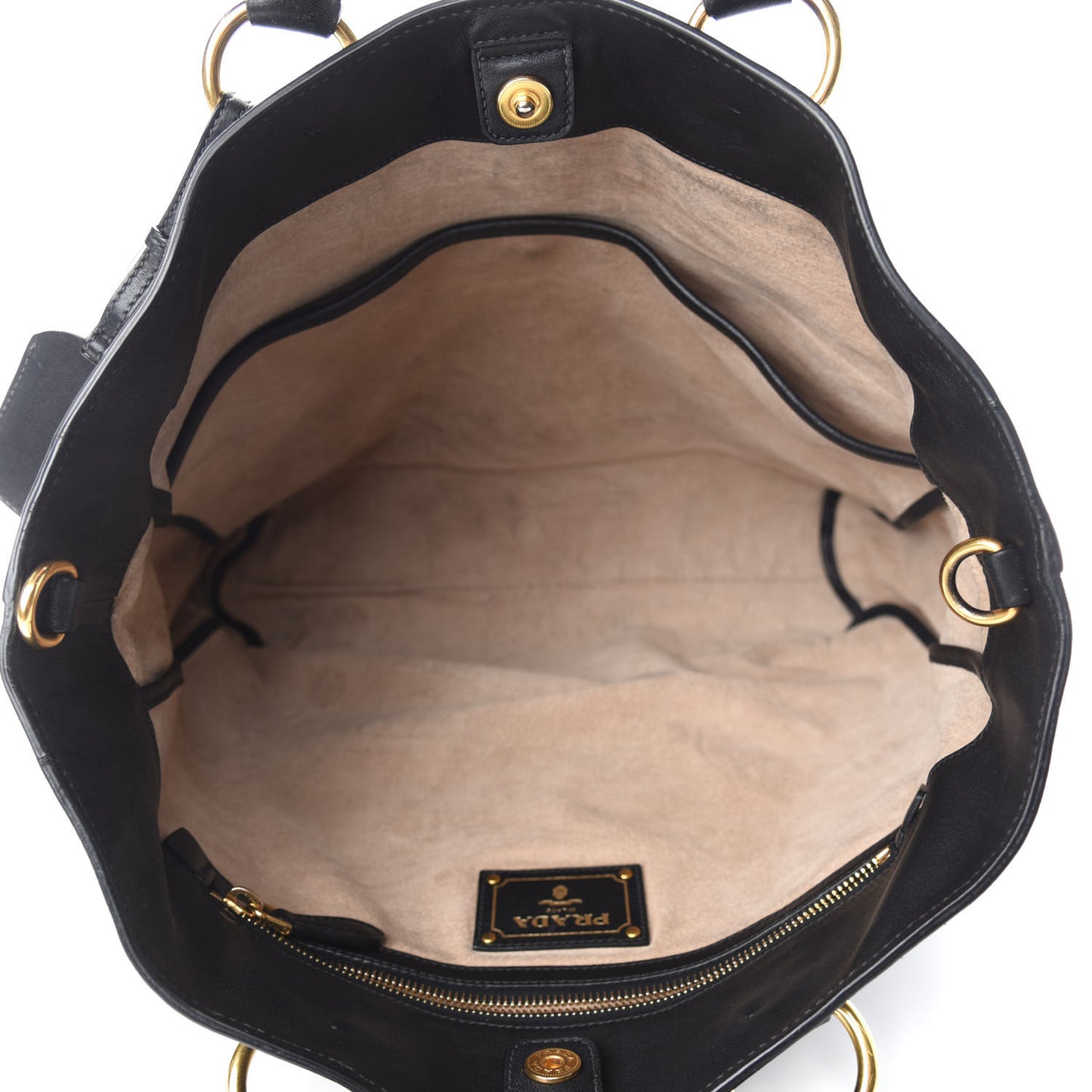Vitello Daino Tote Black