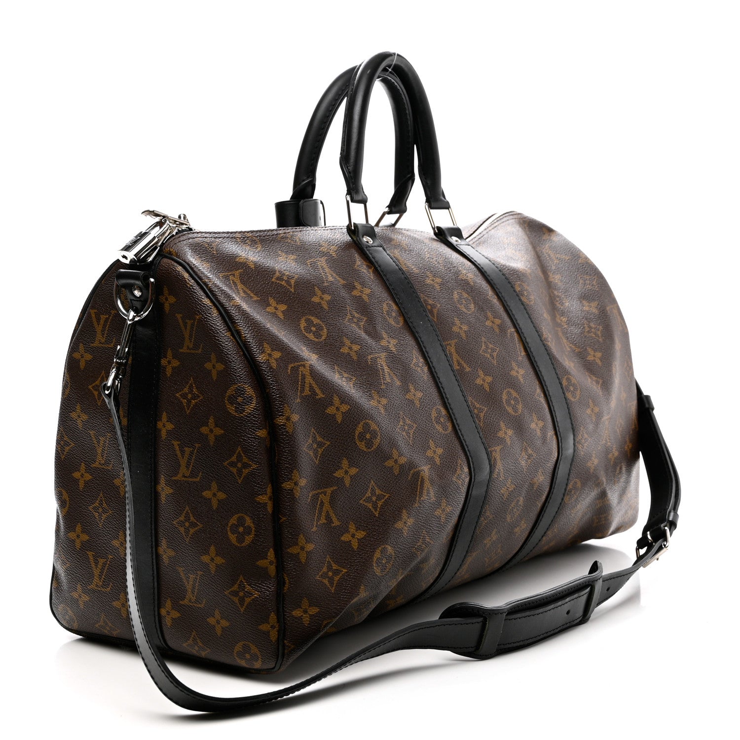 Louis Vuitton Monogram Macassar Keepall Bandouliere 45 3 of 10
