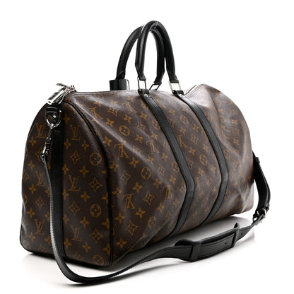 Louis Vuitton Monogram Macassar Keepall Bandouliere 45 3 of 10