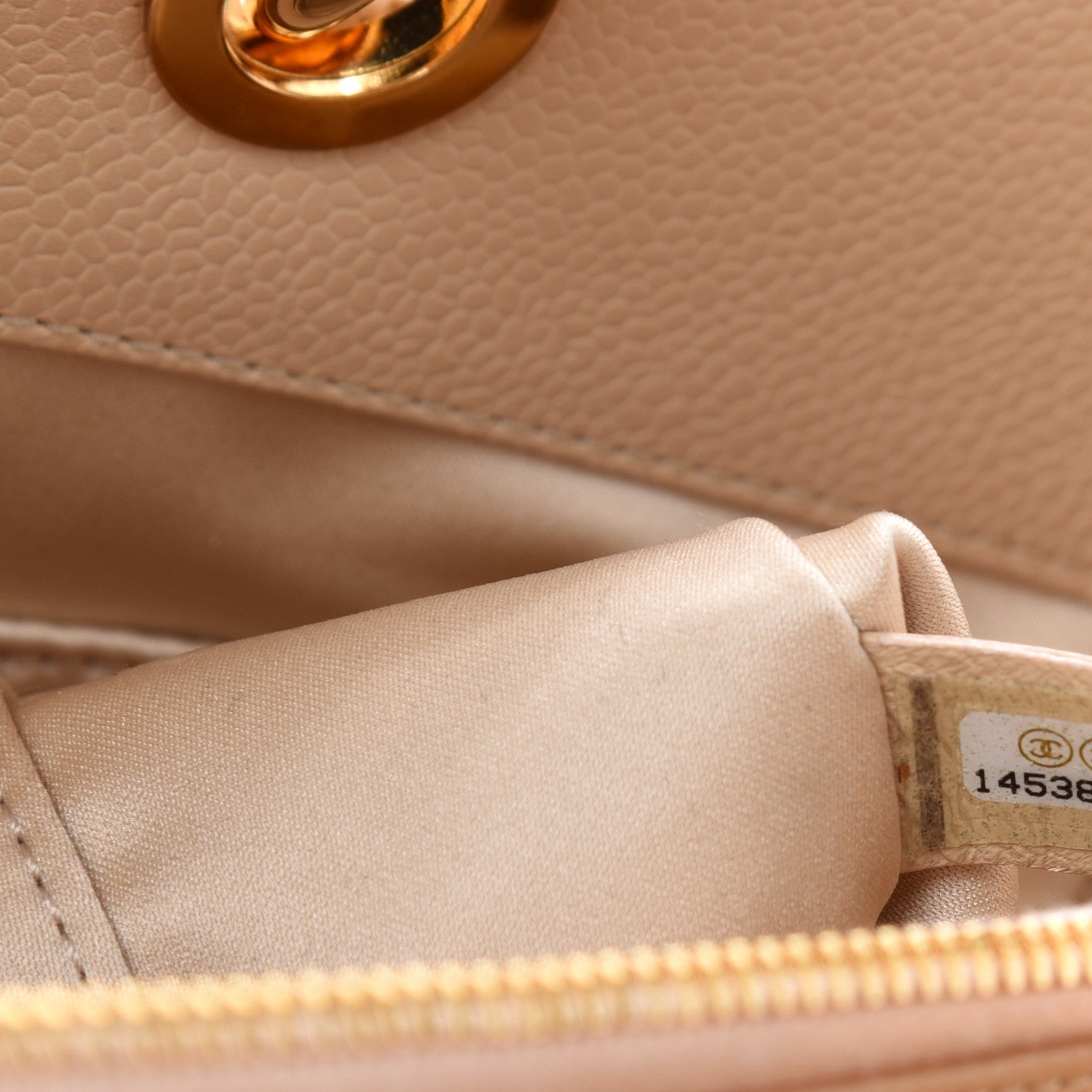 Chanel Caviar Quilted Grand Shopping Tote GST Beige 10 of 12