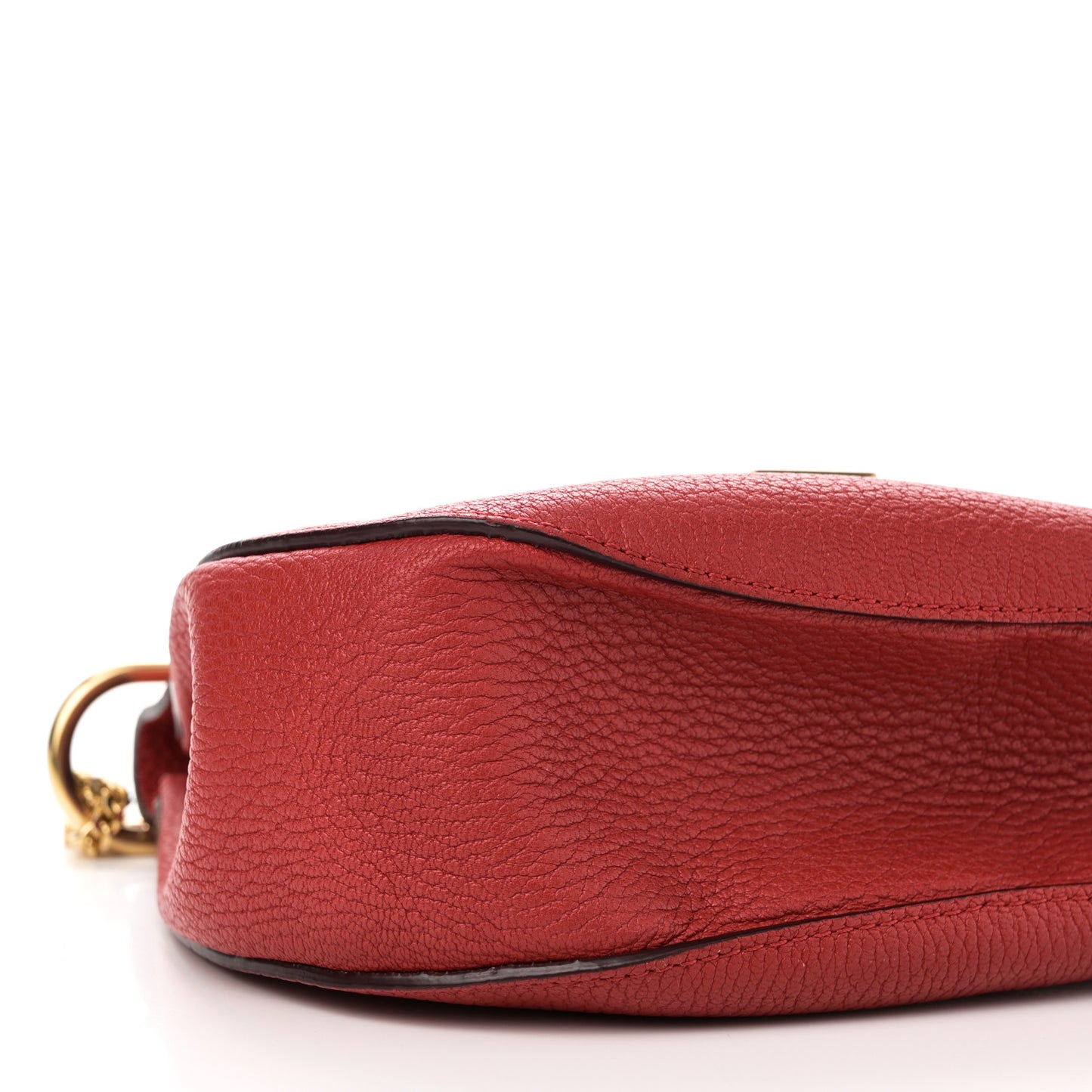 Grained Lambskin Drew Shoulder Bag Plaid Red