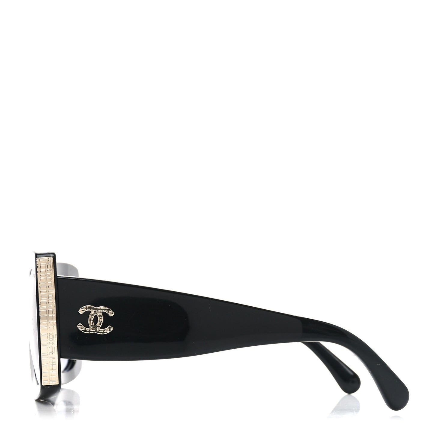 Acetate Rectangle Sunglasses 5435 Black