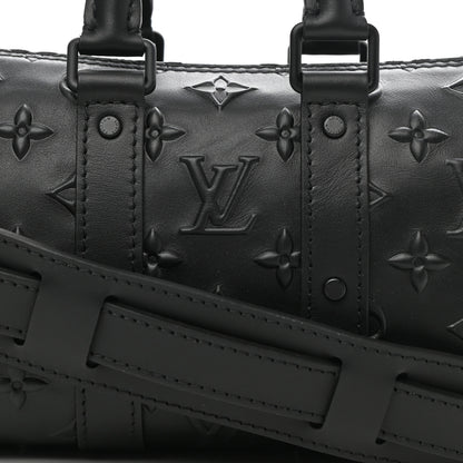 Louis Vuitton Monogram Seal Keepall XS Black 7 of 11