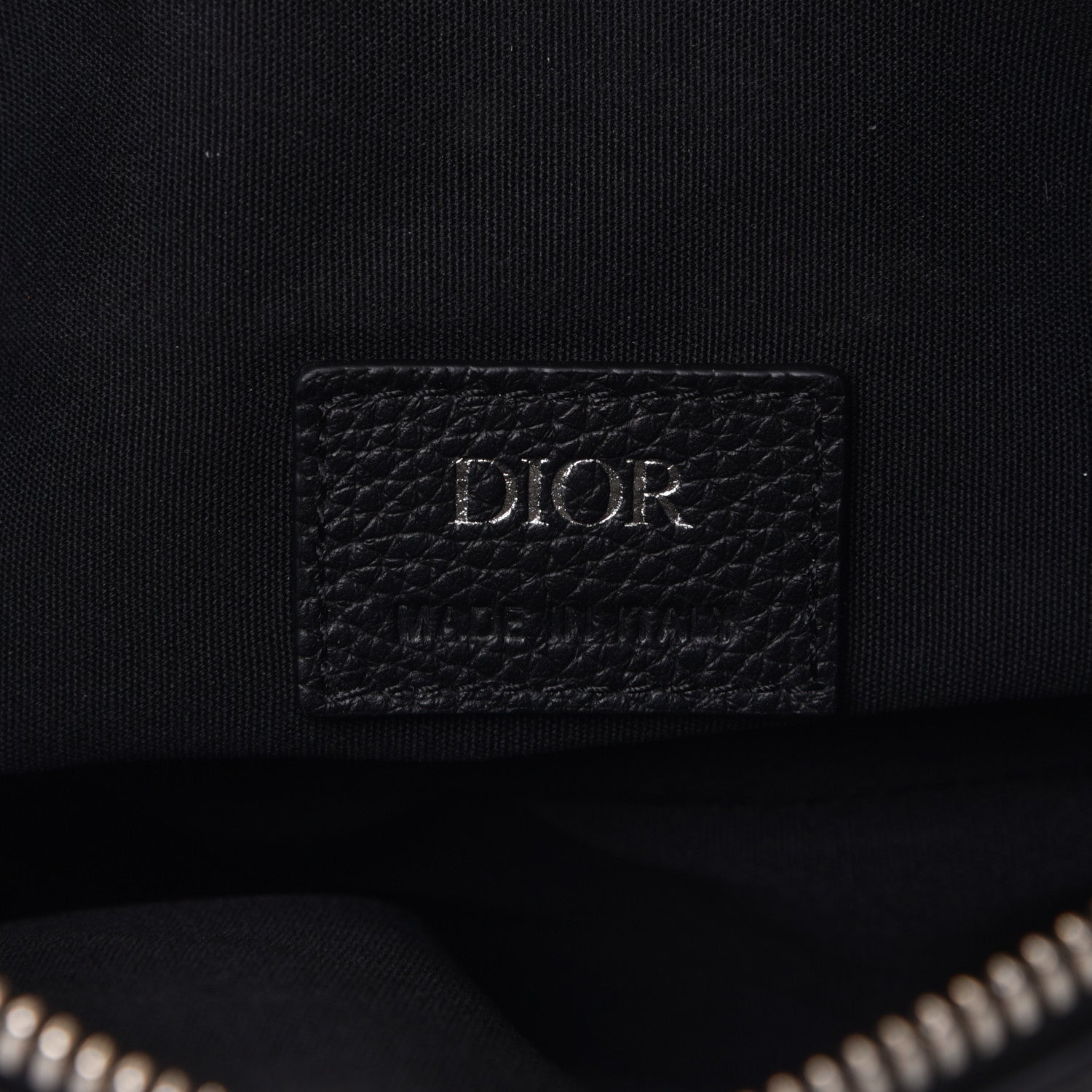 Christian Dior Calfskin Mens Saddle Bag Black 5 of 5