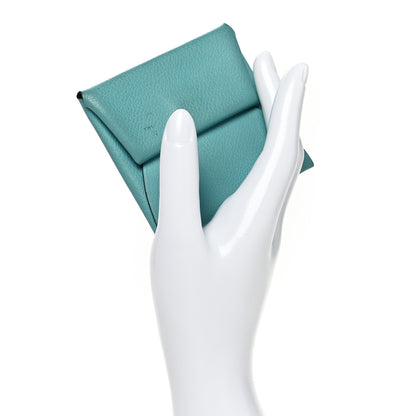 Hermes Evercolor Bastia Verso Coin Purse Bleu Atoll Vert Anglais 2 of 9