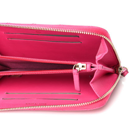 Chanel Lambskin Quilted Small Zip Around Wallet Pink 5 of 14