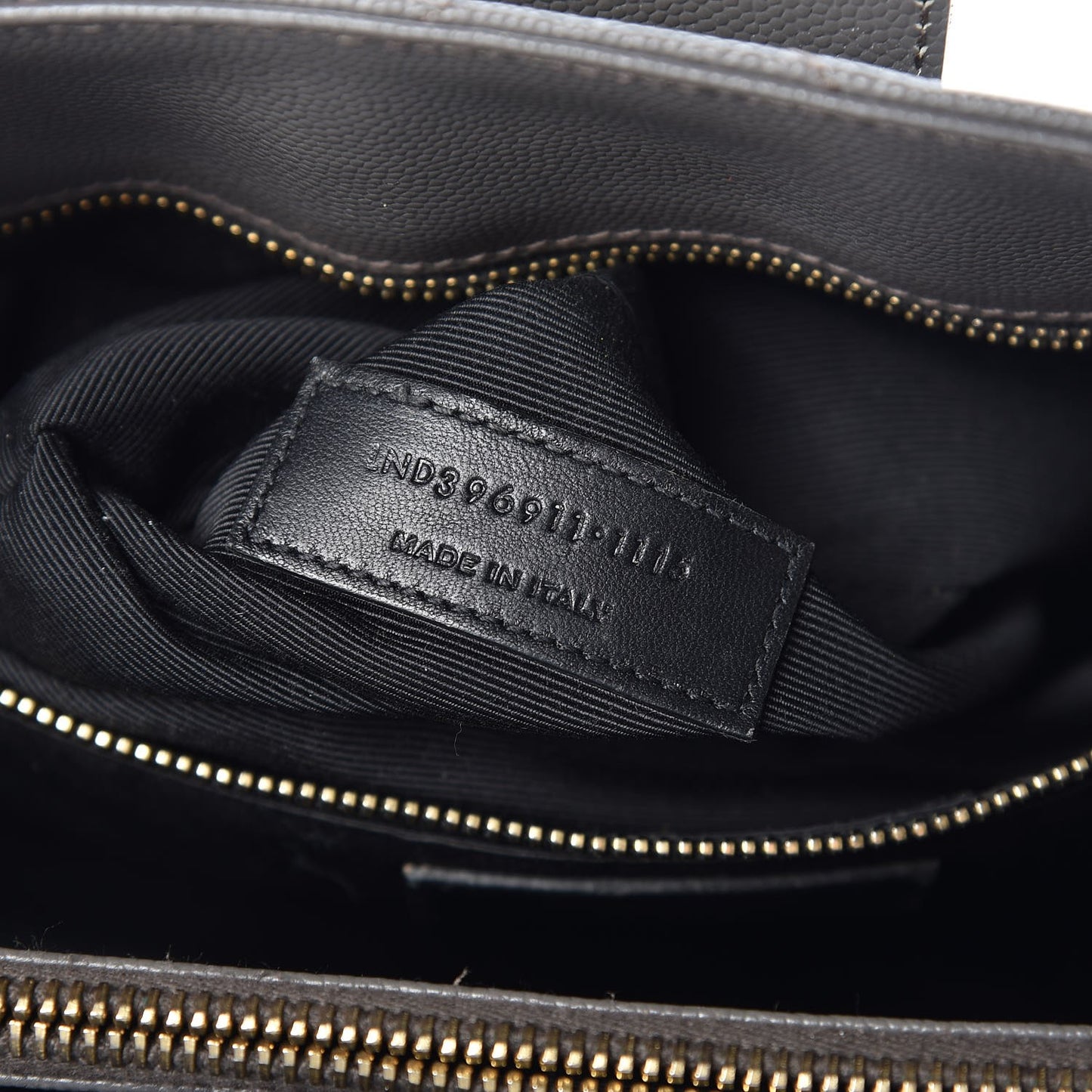 Grain De Poudre Matelasse Chevron Monogram Shopping Bag Fog