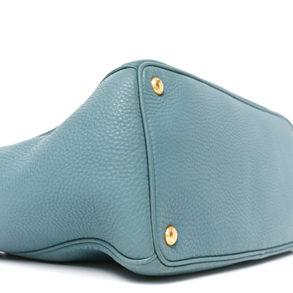 Prada Vitello Daino Tote  Marine 8 of 9