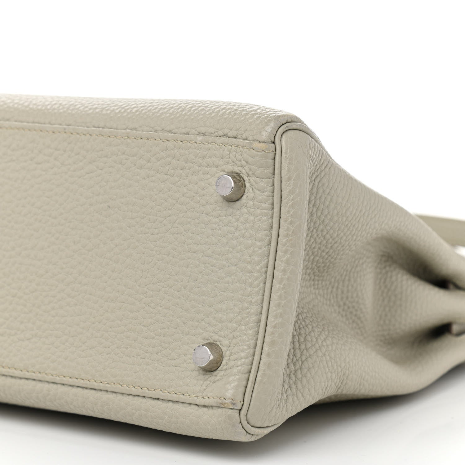 Hermes Taurillon Clemence Kelly Retourne 32 Gris Perle 10 of 13