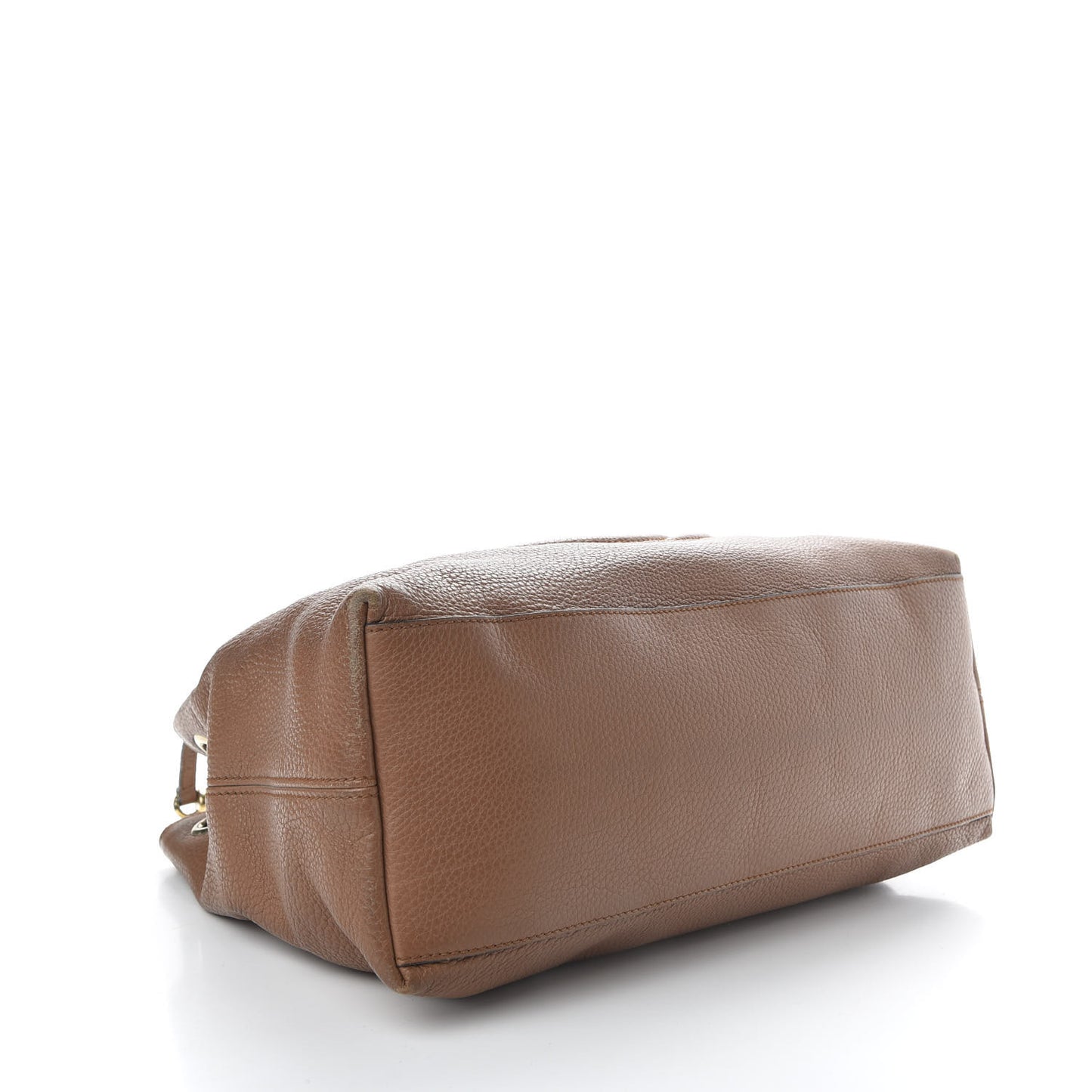 Pebbled Calfskin Medium Soho Chain Shoulder Bag Maple Brown