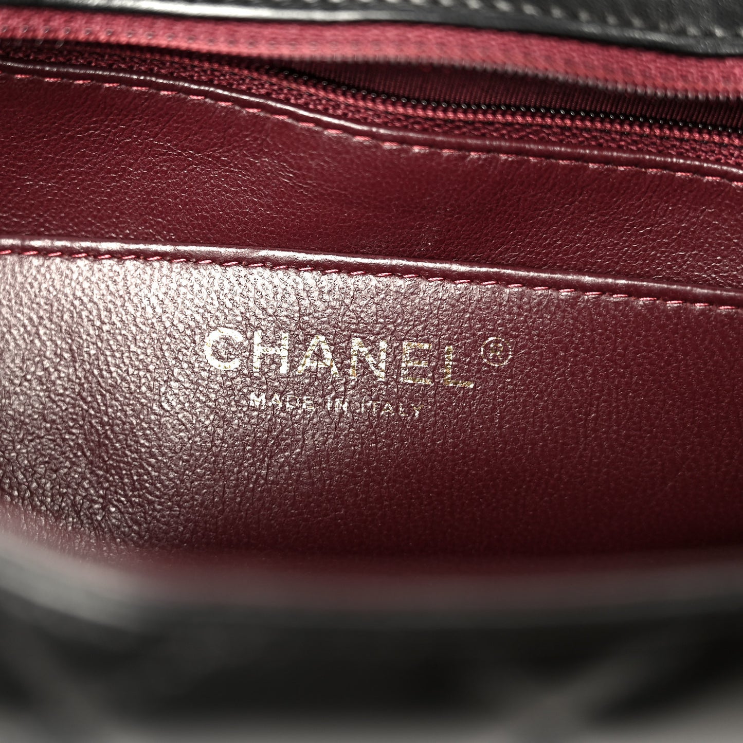 Lambskin Quilted Jumbo Single Flap Black