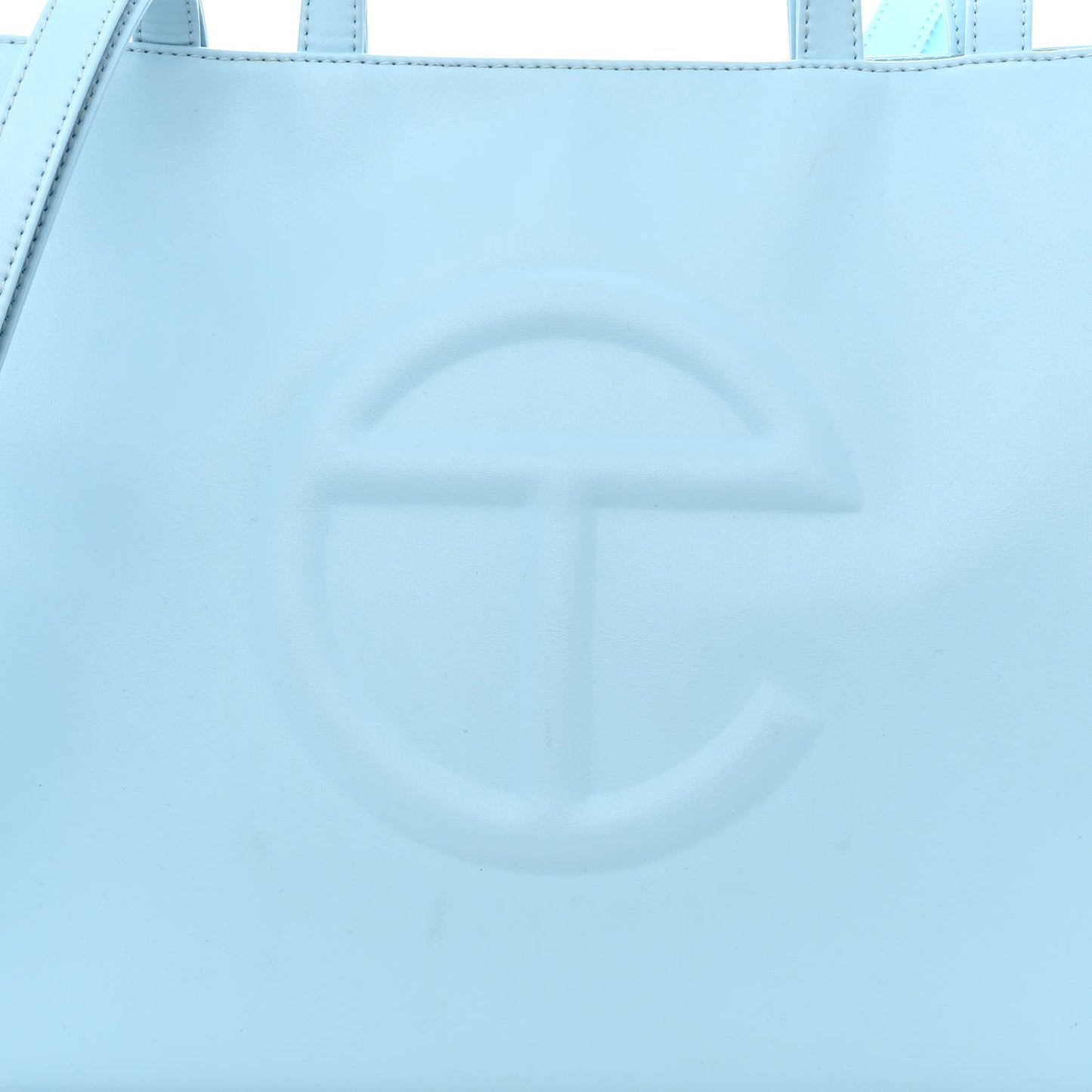 Vegan Leather Medium Shopping Bag Pool Blue