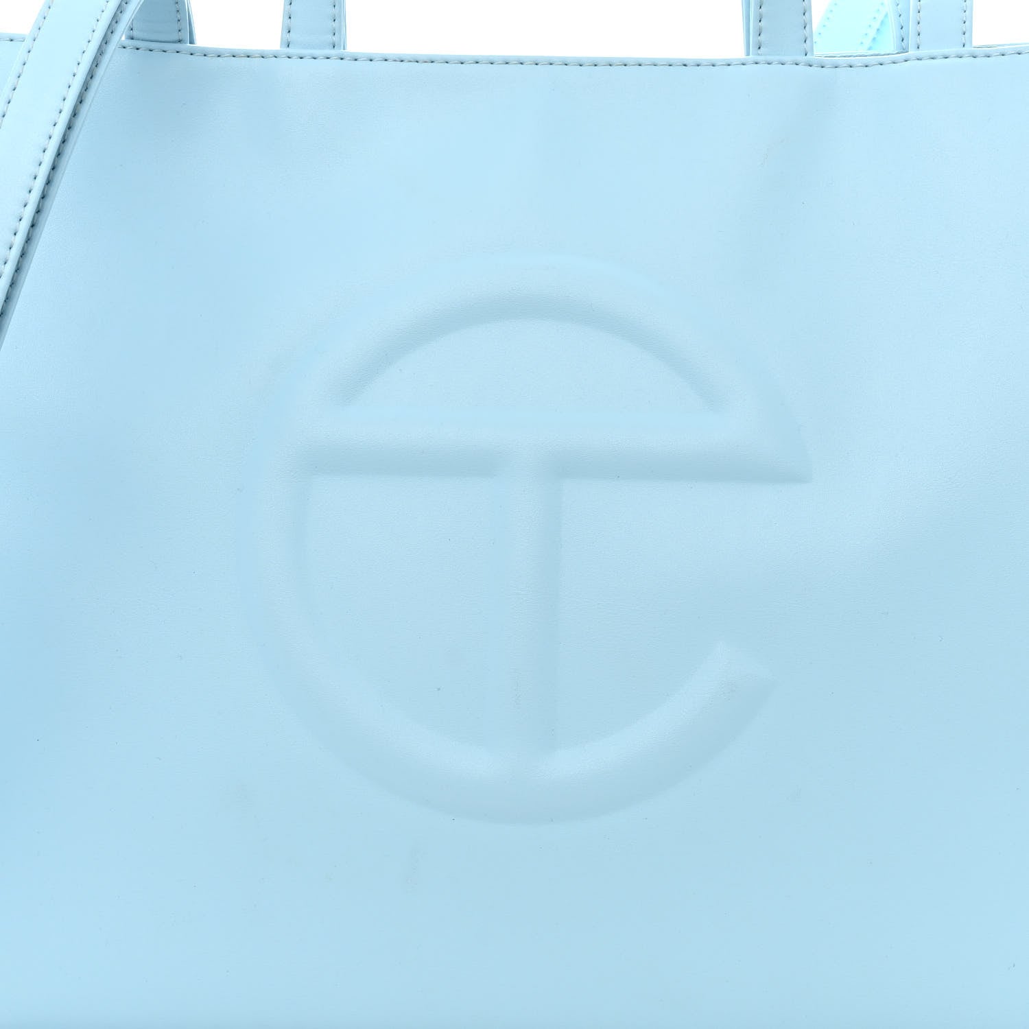 Telfar Vegan Leather Medium Shopping Bag Pool Blue 9 of 11