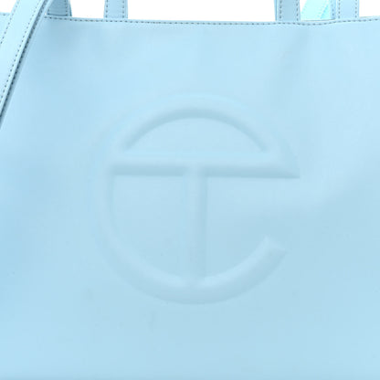 Telfar Vegan Leather Medium Shopping Bag Pool Blue 9 of 11