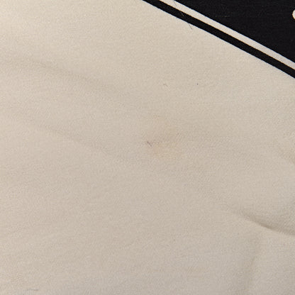 Chanel Silk Clover Scarf Black Ivory 6 of 7