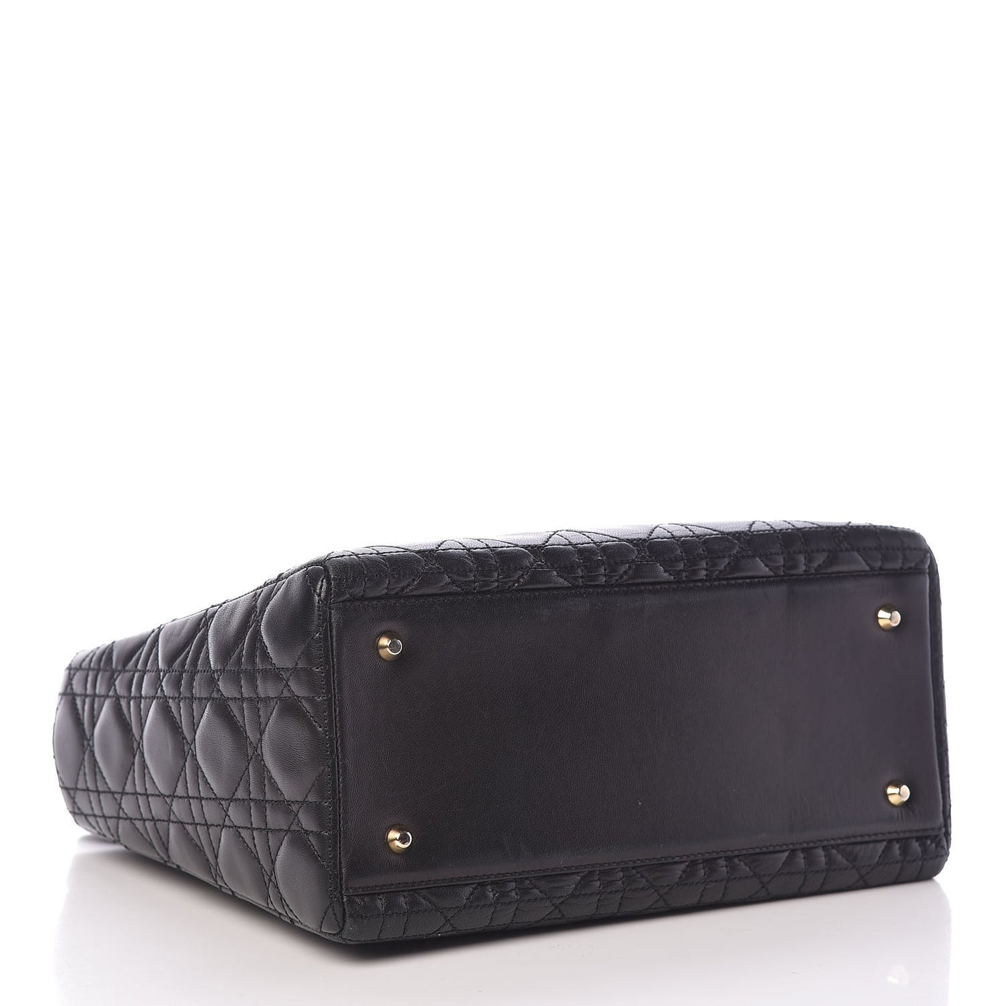 Lambskin Cannage Medium Lady Dior Black