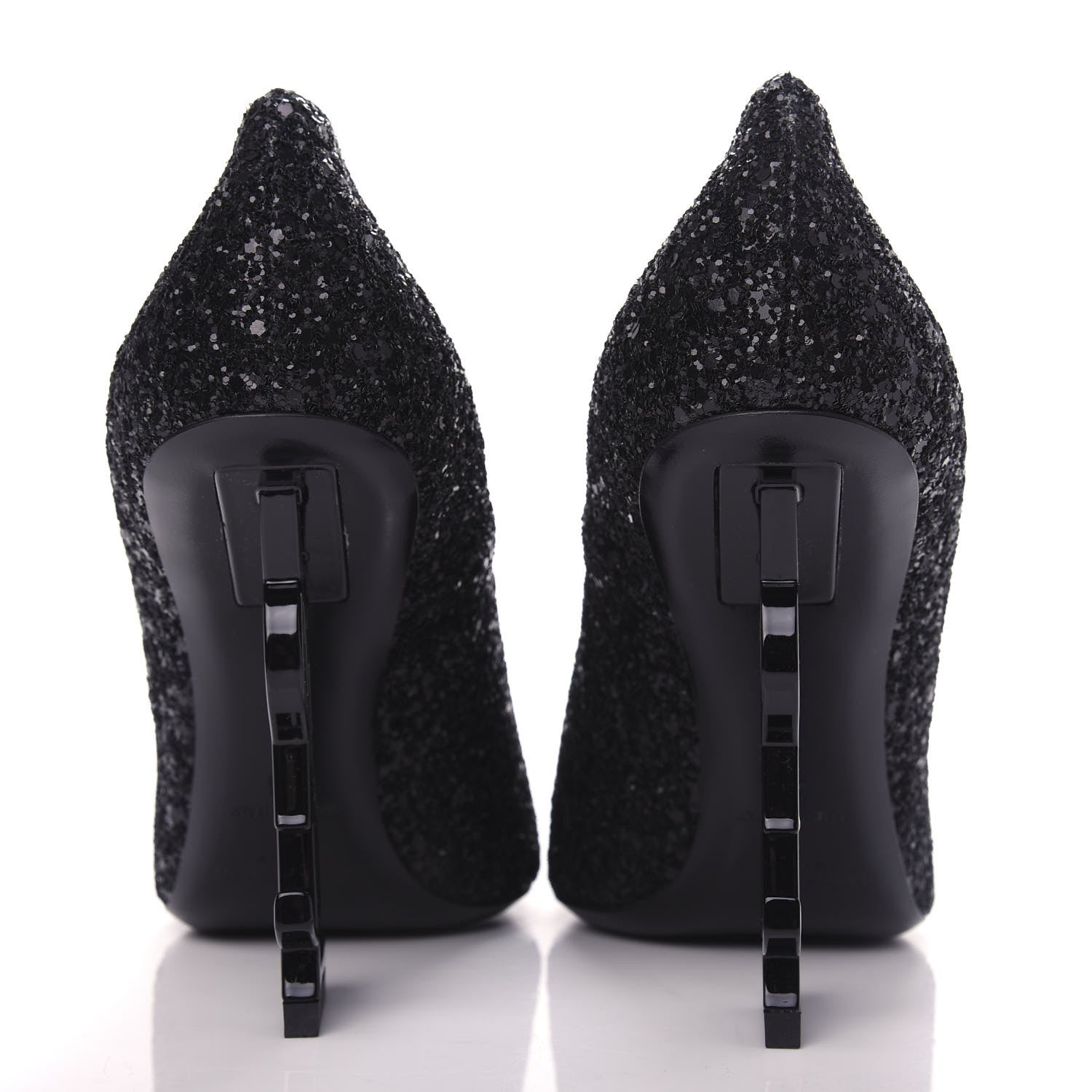 Saint Laurent Glitter Opyum 100 Pumps 36 Black 7 of 11
