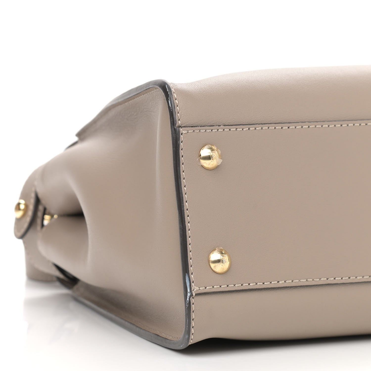 Fendi Vitello Seta Plexiglass Tortoise Medium Peekaboo Iconic Satchel Tortora 10 of 12