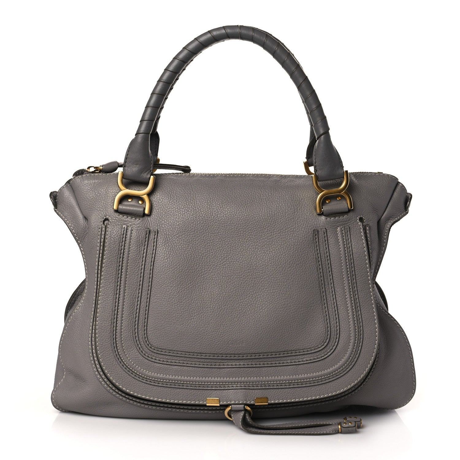 Chloe Calfskin Large Marcie Satchel Cashmere Grey 1 of 7