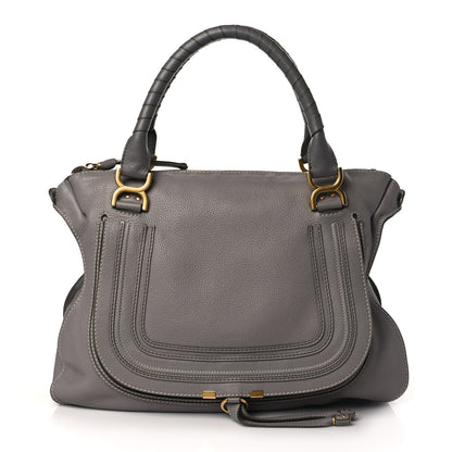 Chloe Calfskin Large Marcie Satchel Cashmere Grey 1 of 7