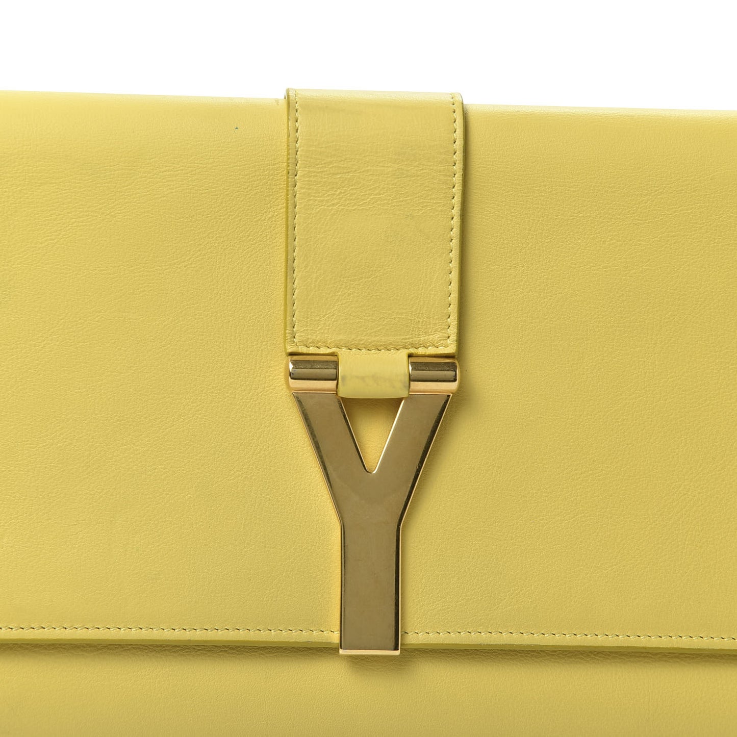 Calfskin Classic Y Ligne Clutch Soleil