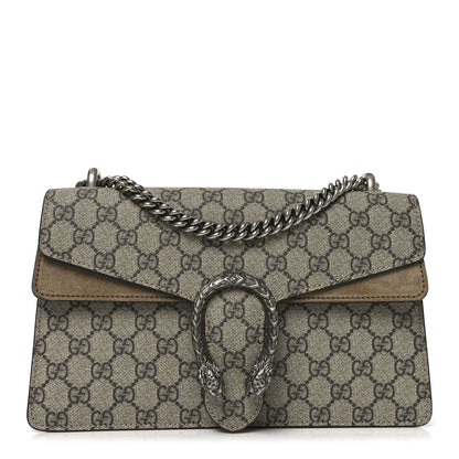 Gucci GG Supreme Monogram Small Dionysus Shoulder Bag Taupe 1 of 10