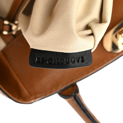 Valentino Garavani Vitello Rockstud All Over New Dome Bucket Tote Cognac 6 of 12
