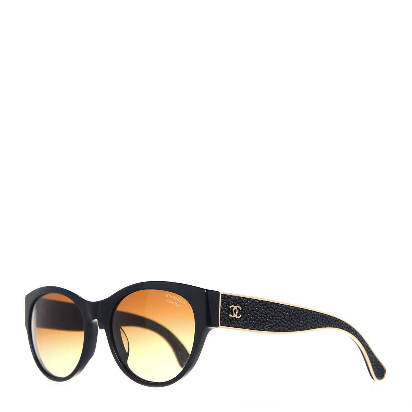 Crystal CC Polarized Stingray Sunglasses 5273-Q Black