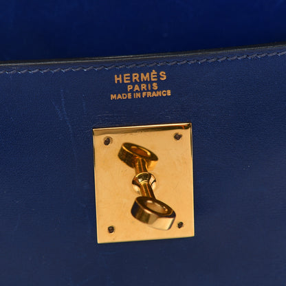 Hermes Box Kelly Retourne 32 Bleu Saphir 6 of 15