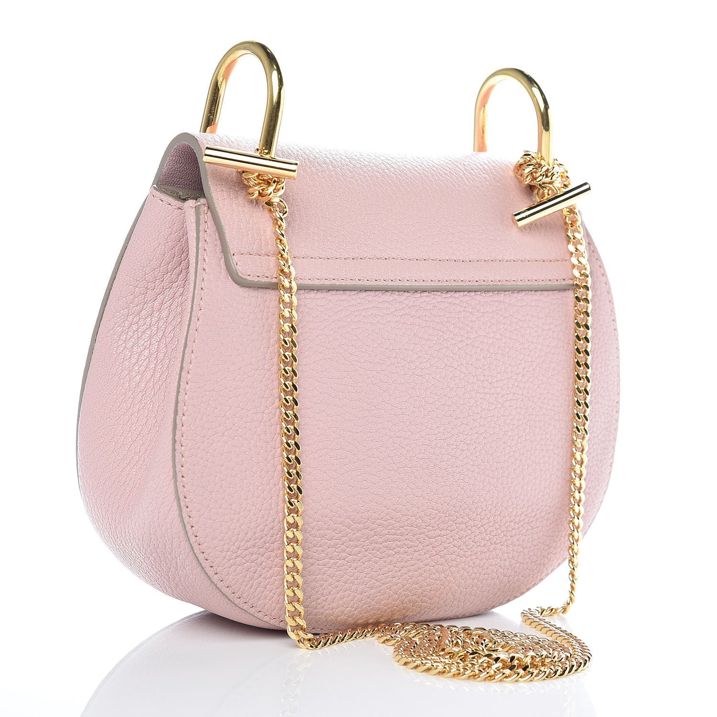 Grained Lambskin Mini Drew Shoulder Bag Ideal Blush