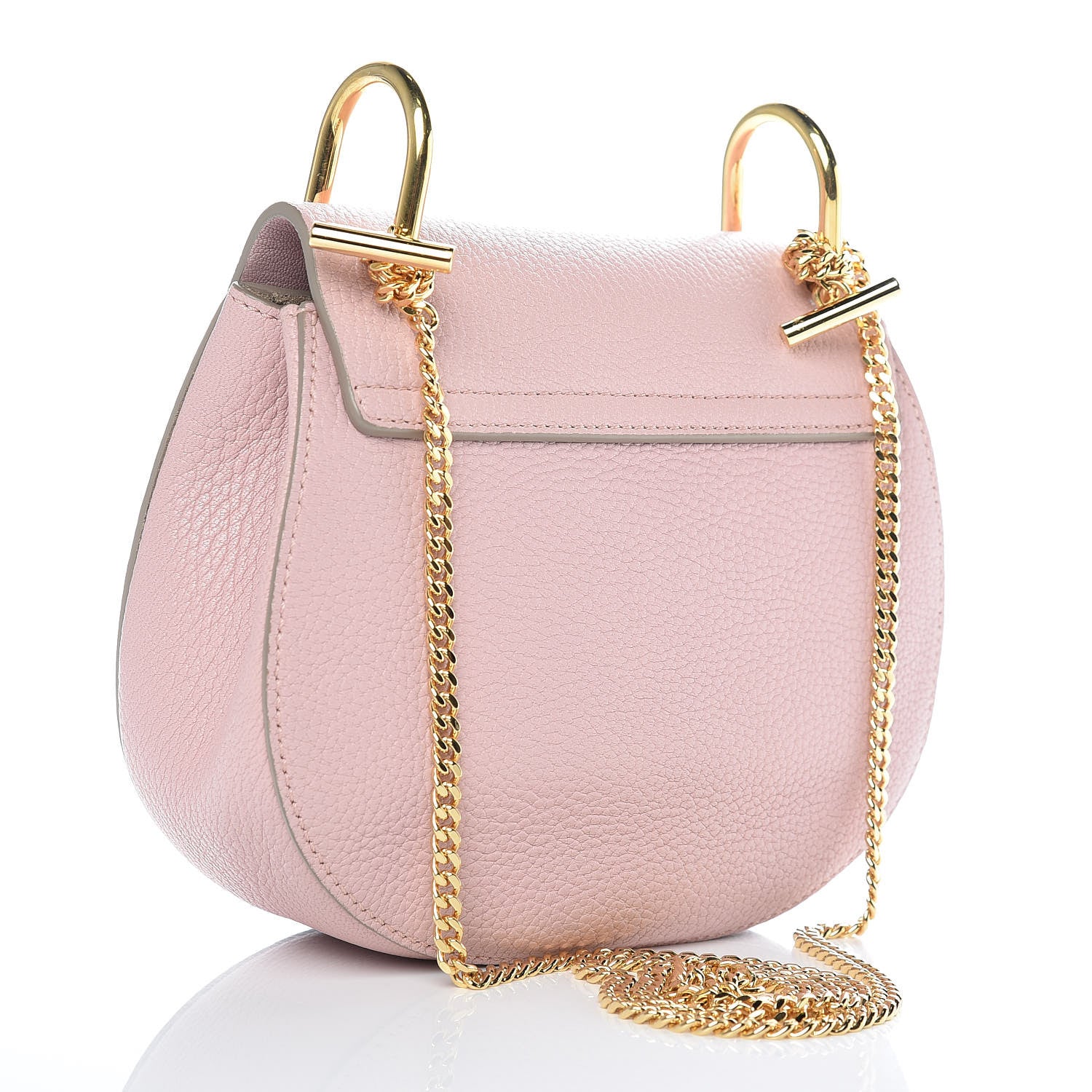 Chloe Grained Lambskin Mini Drew Shoulder Bag Ideal Blush 3 of 8