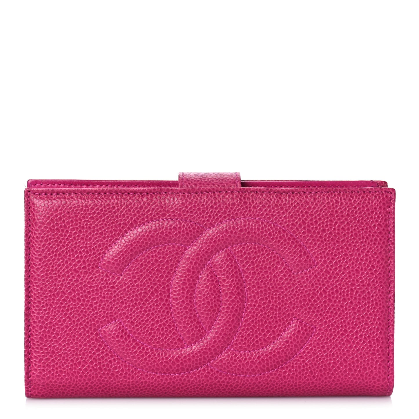 Caviar Timeless CC French Wallet Dark Pink