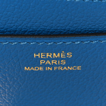 Hermes Evercolor Constance Long Wallet Bleu Zellige 6 of 7
