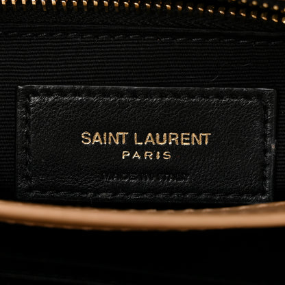 Saint Laurent Calfskin Y Quilted Monogram Toy Loulou Crossbody Bag Latte 6 of 10