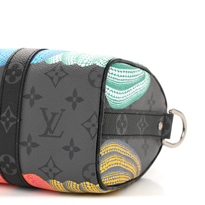 Louis Vuitton LV X YK Monogram Eclipse Reverse Pumpkin Keepall Bandouliere 25 Multicolor 10 of 11