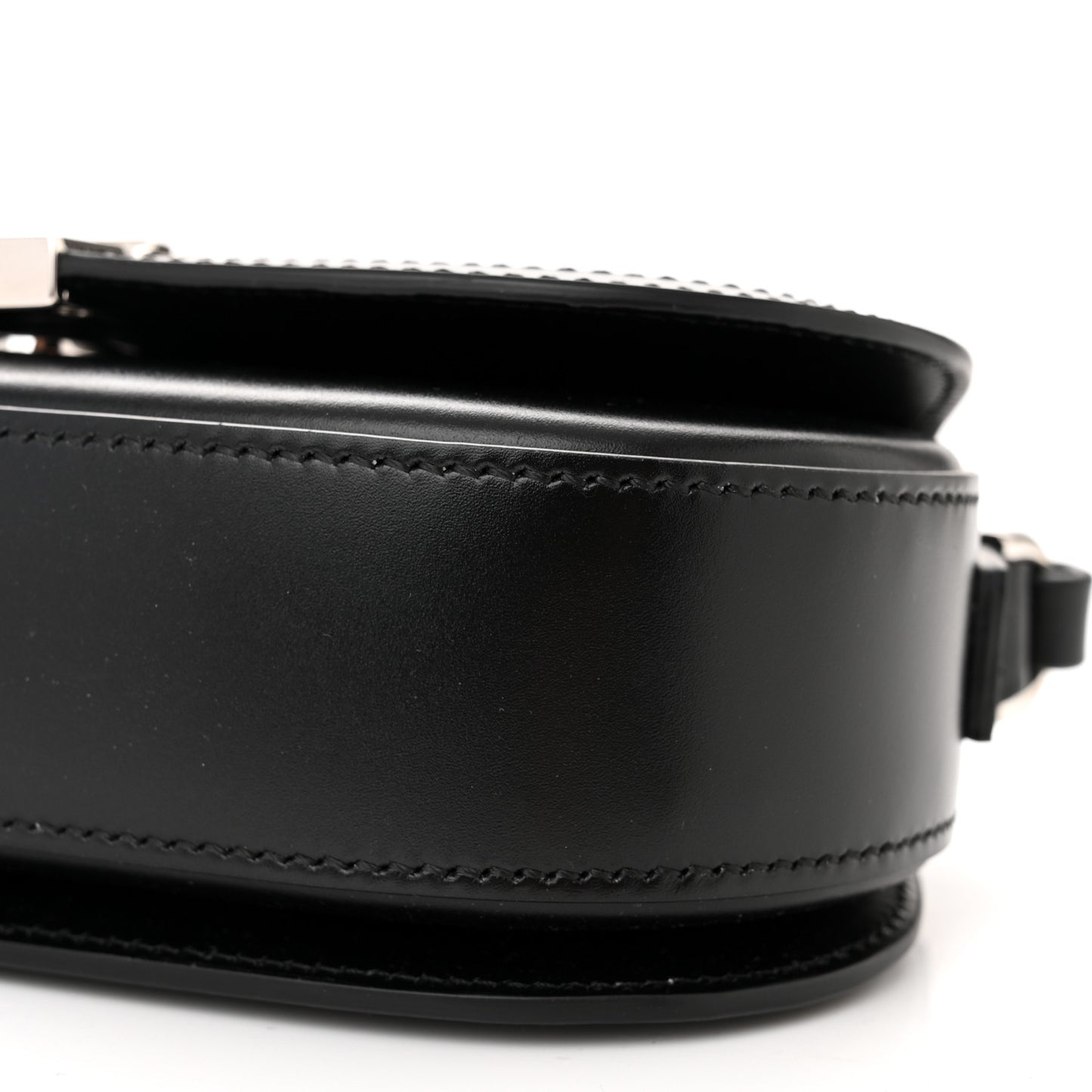 Lambskin Mini Greca Goddess Shoulder Bag Black