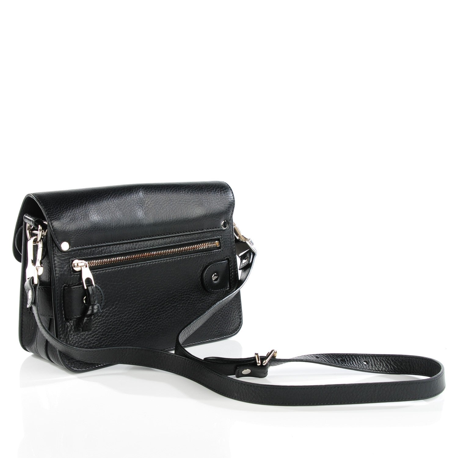 Proenza Schouler Textured Calfskin Mini PS11 Classic Shoulder Bag Black 3 of 7