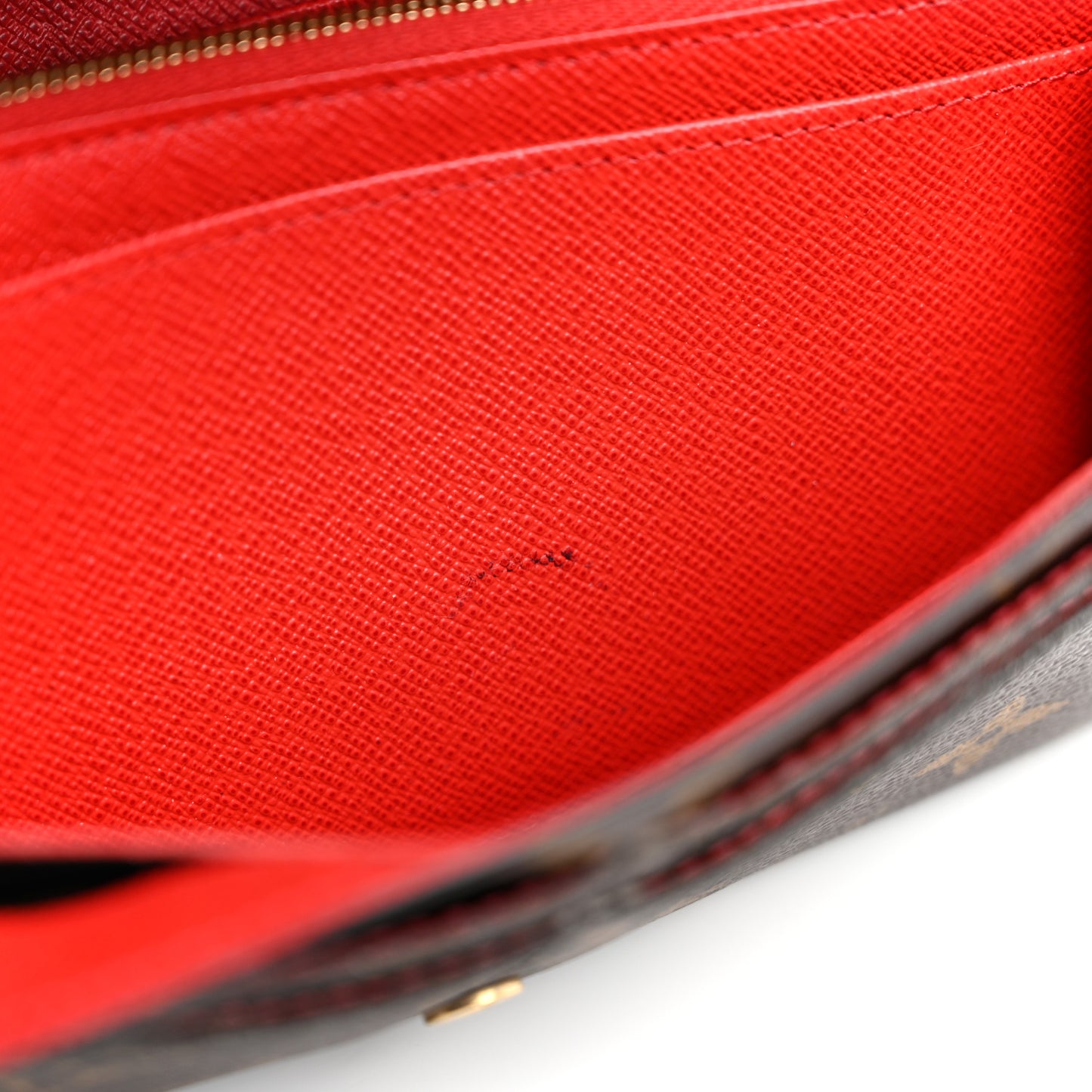 Monogram Sarah Wallet NM Coquelicot
