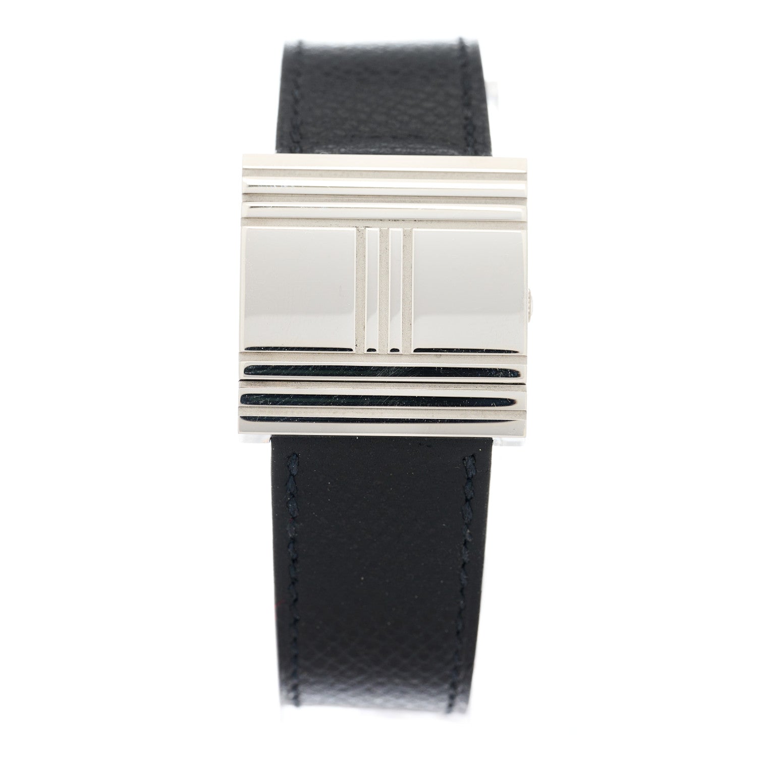 Hermes Stainless Steel Epsom 26mm Glissade Quartz Watch Noir 2 of 6