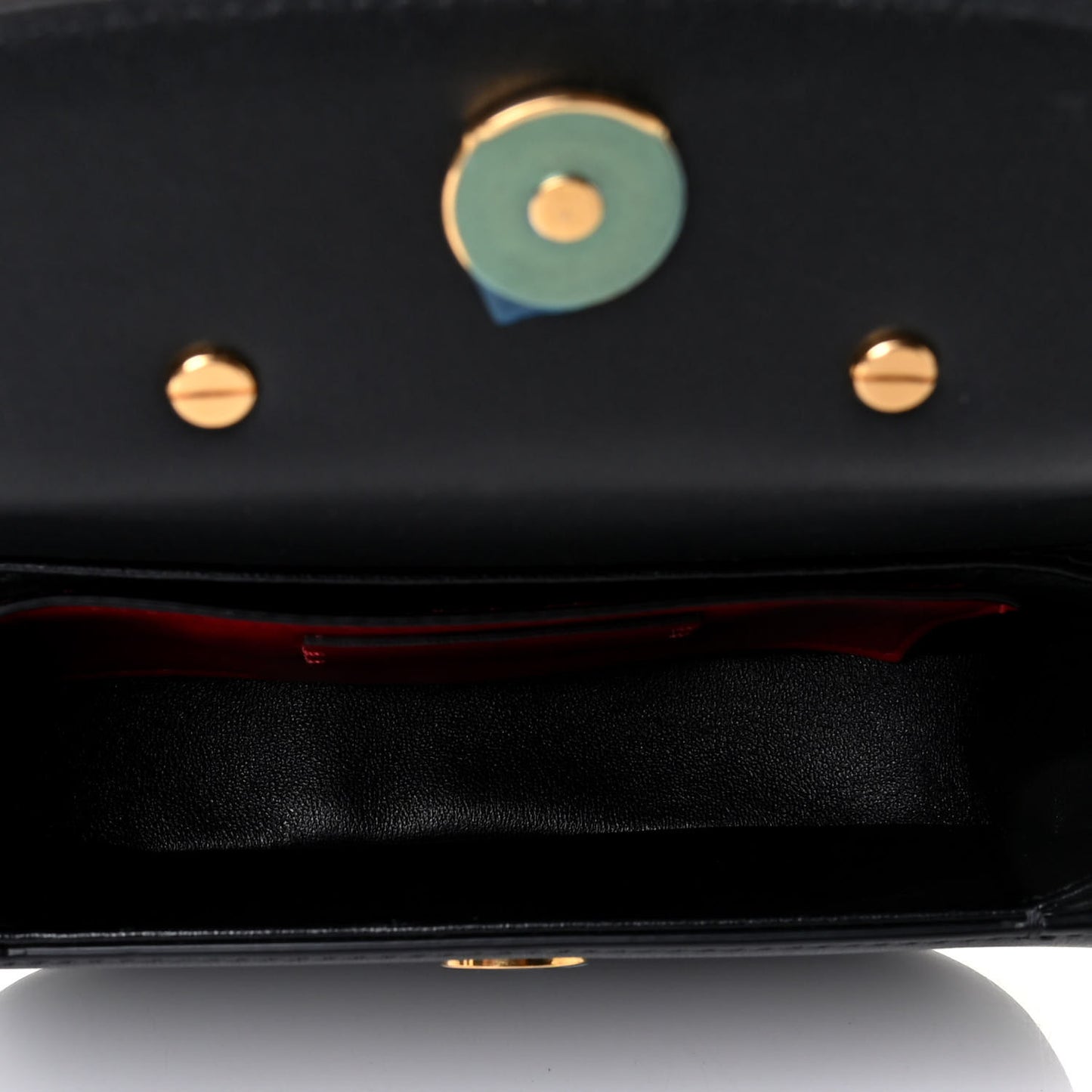 Calfskin Small Supervee Crossbody Bag Black