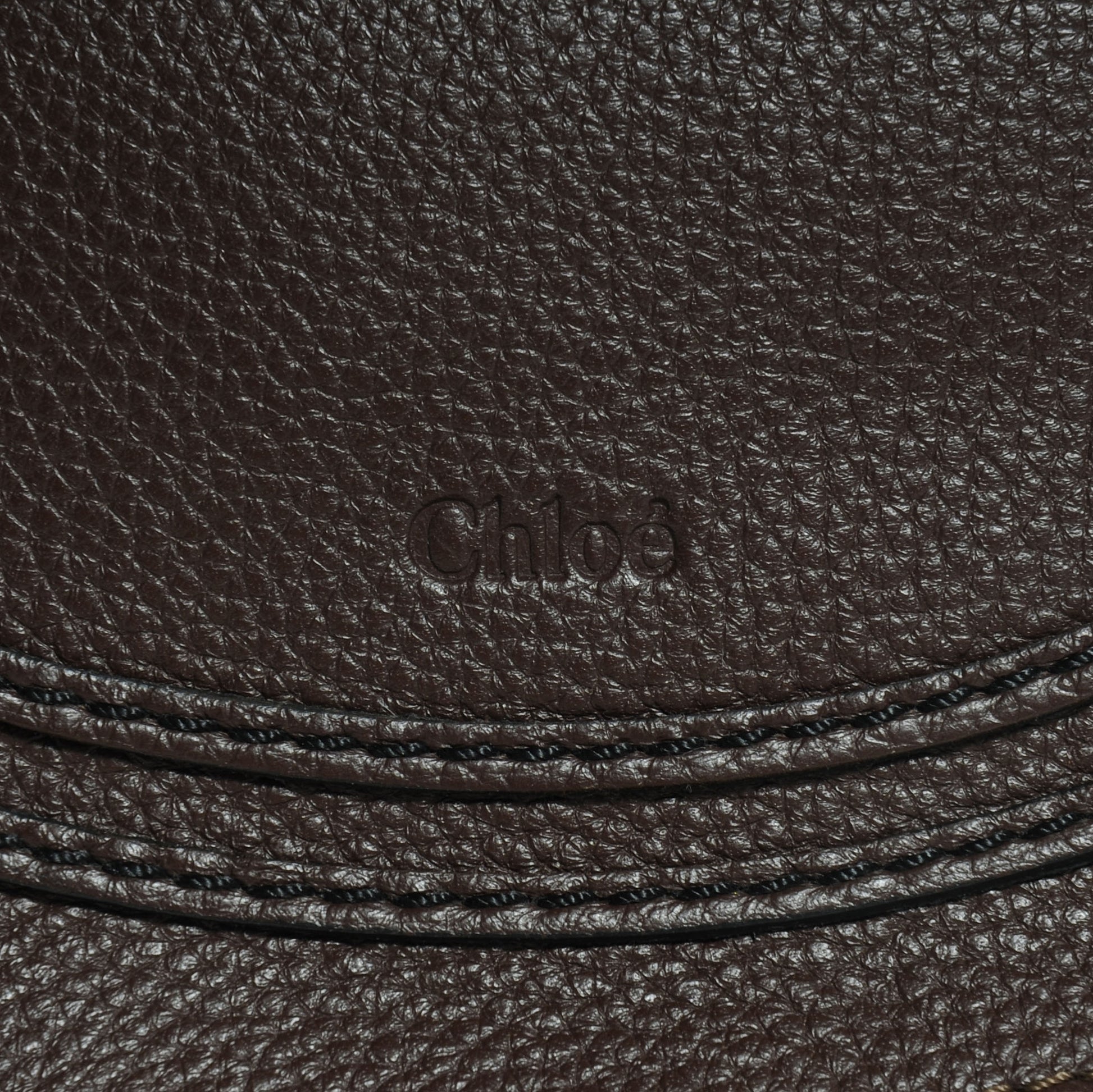 Chloe Calfskin Medium Marcie Round Crossbody Bag Coffee Shot 10 of 10
