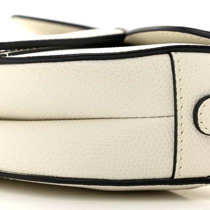 Christian Dior Grained Calfskin Mini Saddle Bag White 10 of 10