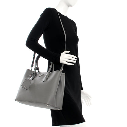 Prada Saffiano Cuir Large Double Bag Marmo 2 of 15