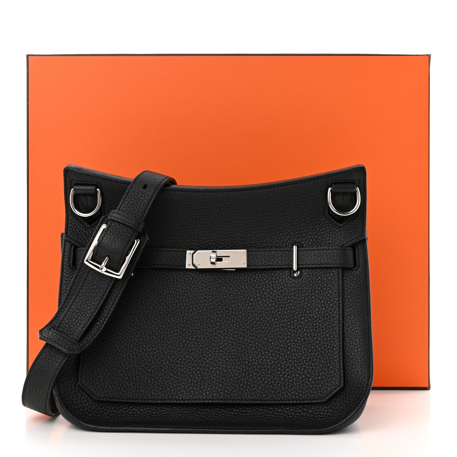 Hermes Taurillon Clemence Jypsiere 28 Black 11 of 11